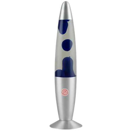 Светильник-ночник  Лава, лампа 37см, 25Вт, 220В, Синій