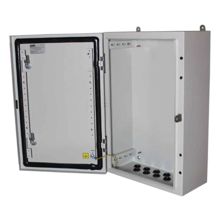 Бокс монтажний навісний Білмакс BW t=1,0-(400х400х350) IP54 У2 без панелі, пласт. замок, Б00054596 - 1