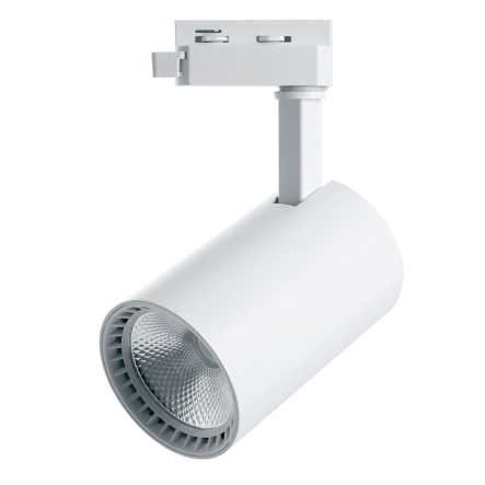Светильник трековый FERON, AL102 COB, 12W, 960Lm, 2700K, IP40, 80х129х182 мм, белый, 6645 - 1