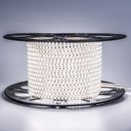 Светодиодная лента белая 220V smd2835 120led/m 6W/м IP65 AVT