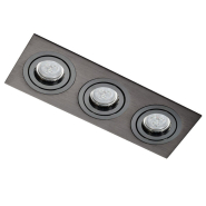 Врезка Azzardo Alcazar II 3xGU10x50W, 26x9.2x2.5см, черный