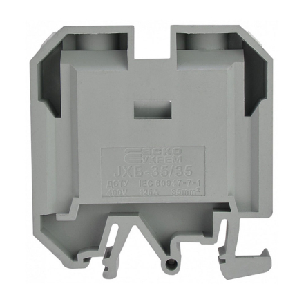 Клемник гвинтовий JXB-35х35 сірий, АСКО-УКРЕМ, A0130010006 - 1