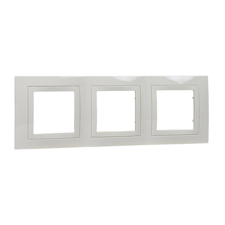 Рамка 3-местная слоновая кость Schneider Electric Uniсa BASIC, MGU2.006.25 - 1