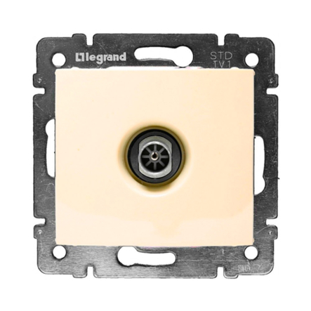 Розетка телевизионная проходная LEGRAND Valena, 774331, слоновая кость - 1
