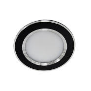 Світильник світлодіодний FERON AL527, 5W, 4000K, 400Lm, круглий, вбудований, 91х28мм, Ø67мм, чорний, 4739