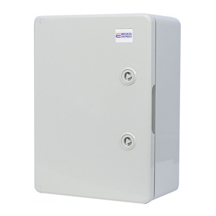 Корпус АБС-пластик АСКО-Укрем, ударостойкий, с монтажной панелью, непрозрачные дверки, 25*35*15, ІР65, A0270010017