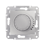 Светорегулятор прохідний, поворотно-натискний, універсальний Schneider Electric Sedna, алюміній, SDN2200860