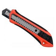 Ніж YATO з висувним лезом з відламними сегментами: M= 18 мм, SK5, ABS/TPR, фіксатор, F 20N