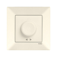 Светорегулятор поворотный 1000 Вт, VIKO Meridian, 90970269-WH, крем