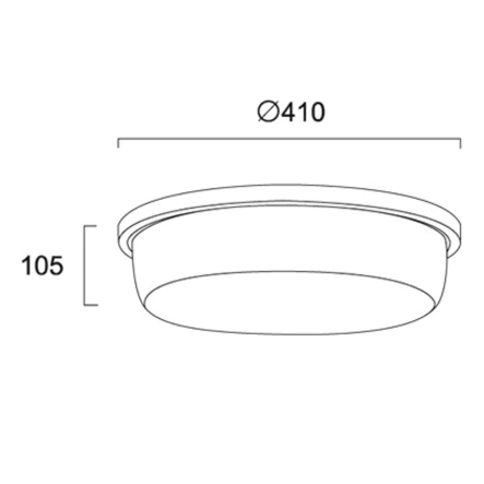 Потолочный светильник VIOKEF Stardust, 2хЕ27х42Вт,  310х100мм, белый/серебро, 3065000