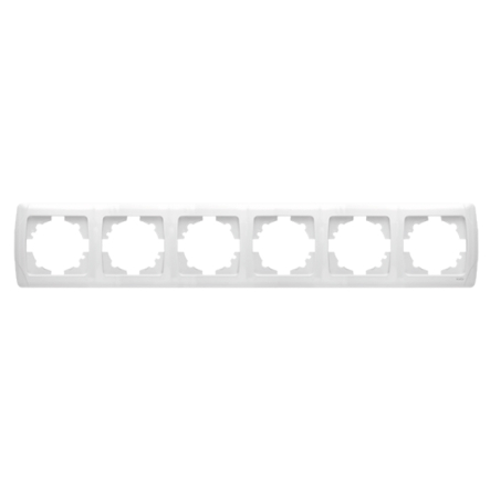 Рамка шестерна горизонтальна VIKO CARMEN, 90571106, білий - 1