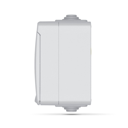 Розетка наружная VIDEX BINERA 3-я серая с з/к, IP65, VF-BNW23G-G