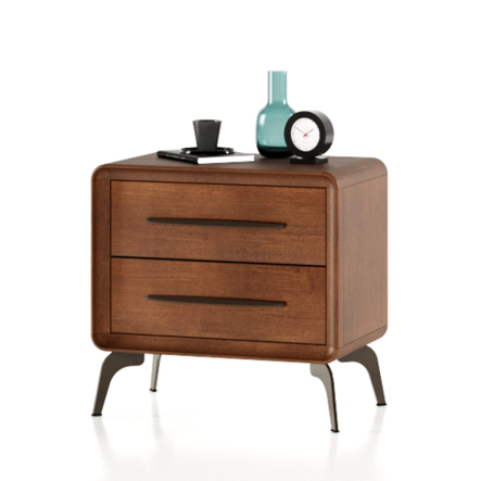 Тумба прикроватная Мебус Модена, 2Ш, 600х375х580 мм, дуб, трюфель - 1