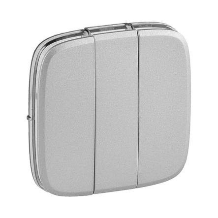 Клавиша 3-кл. выключателя Legrand Valena Allure, 755037, алюминий - 1