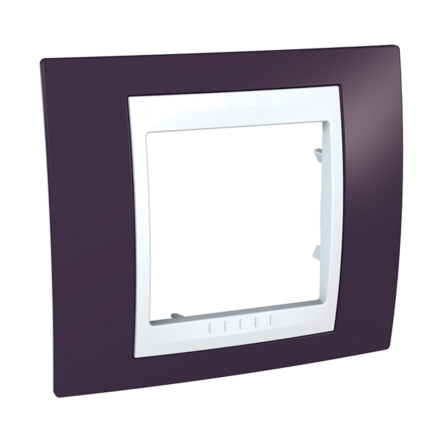 Рамка 1-местная гранатовый/белый Schneider Electric Uniсa PLUS MGU6.002.872 - 1