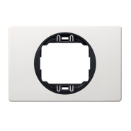 Рамка одноместная горизонтальная 80*120 Aling-Conel EON, E6803.0E, белый-чёрный