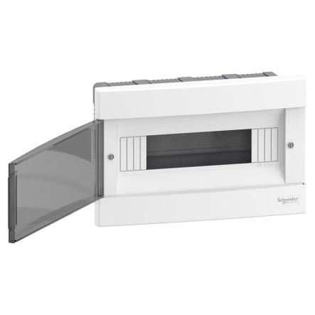 Щит пластиковый Schneider Electric Easy9 EU, врезной, 1 ряд 12 модулей, дымчатые двери, EZ9EUB112