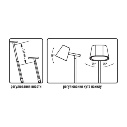 Настольная лампа LED MAXUS Desk Lamp 10W 3CCT WH FoldUp - 5