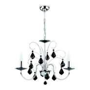 Люстра ALFA 13153 PALMIRA BLACK 3хE14х40W, D 54 см, H 76 см