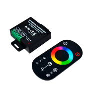 Контроллер RGB LED RF 18А DC 12-24В радио сенсорный 8 кнопок для RGB ленты, 1022727