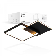 Світильник світлодіодний Feron, AL6200, QUADRO S, 50W, 2300Lm, 2700K-6500K, чорний, 7502