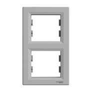 Рамка 2-постова, вертикальна, Schneider Electric ASFORA, алюміній, EPH5810261