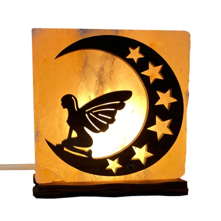 Соляний світильник "Фея на Місяці" 1кг - 1