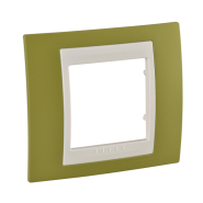 Рамка 1-местная фисташковый/бежевый Schneider Electric Uniсa PLUS, MGU6.002.566