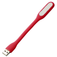 Фонарик гибкий LED USB, Red OEM