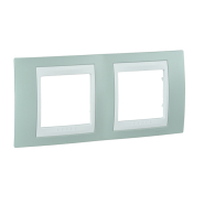 Рамка 2-местная морская волна/белый Schneider Electric Uniсa PLUS, MGU6.004.870