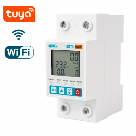 Лічильник модульний цифровий 1 фаз. однотарифний Electro TDP8-63 WIFI АС85-300В 1-63А - 1