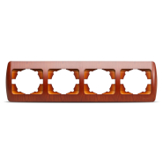 Рамка ZIRVE EL-BI четверная горизонтальная, вишня, 501-000601-228