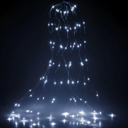 Гирлянда LED Конский хвост, блок питания (2,5м, 20 ниток) 500LED, Холодный белый