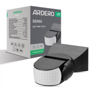 Датчик движения Ardero SEN51, 1200W, 12m, 180°, чёрный