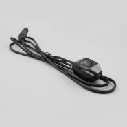 Провод SKARLAT PRH-002-11, 2х0,5, с диммируемым переключателем, черный