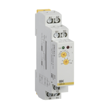 Реле струму IEK ORI. 0,2-2 а. 24-240 В AC / 24 В DC ORI-01-2 - 1