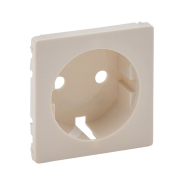 Лицевая панель розетки 2К+З Legrand Valena Life, 755201, слоновая кость