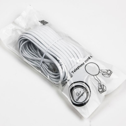 Телефонный кабель Cablexpert TC6P4C-7.5M, 6P4C,  7.5 м