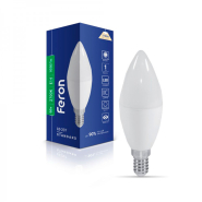 Лампа світлодіодна Feron LB-207, 9 Вт, 2700K, E14, 220 В, C37, 7302