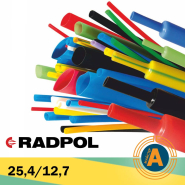Трубка термоусаджувальна RADPOL, RCH1 25,4/12,7Х1-ZT жовто-зелена