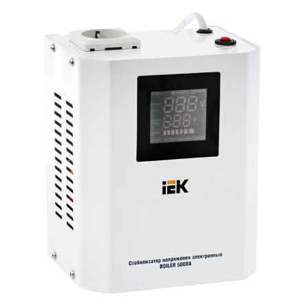 Стабілізатор напруги IEK Boiler 0,5 кВА електронний настінний, IVS24-1-00500-U - 1
