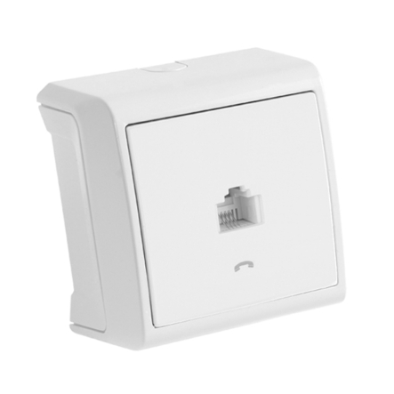 Розетка телефонная САТ3 (RG11), VIKO VERA , 90681013, белый - 1