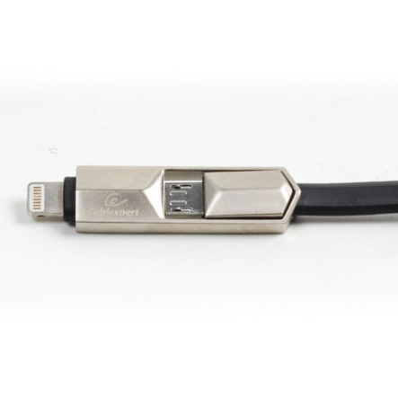 Кабель Cablexpert CCPB-ML-USB-05BK USB 2.0  А-тато/Lightning/Micro USB, 1.0 м