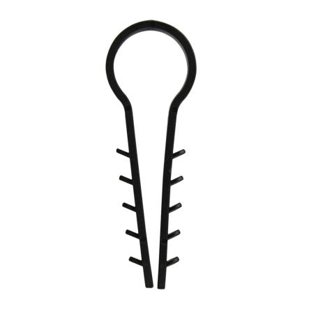 Дюбель-хомут АСКО-УКРЕМ круглый 16мм, чёрный (уп, 50шт)