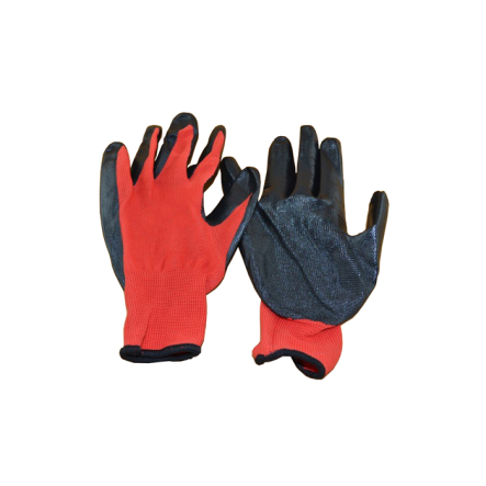 Перчатки плотные красно-черные (720) - 1
