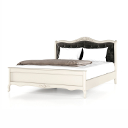 Ліжко Мебус PALERMO високе підніжжя 1800*2000 мм, дуб, ткань – Honey 14, 79402