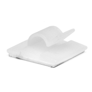 Кліпса самоклеюча 10х5х4, 9 мм, для круглого кабелю, ДКС 25430