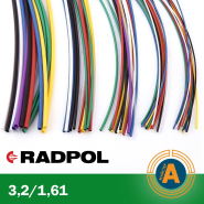 Трубка термоусадочная RADPOL, RCH1 3,2/1,6Х1-Т зеленая