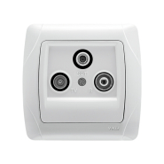 Розетка ТV+FM+SAT конечная VIKO CARMEN, 90561041, белый