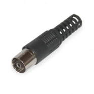 Гніздо TV, &quot;Japan&quot;, корпус пластиковий, чорний, 1-0205